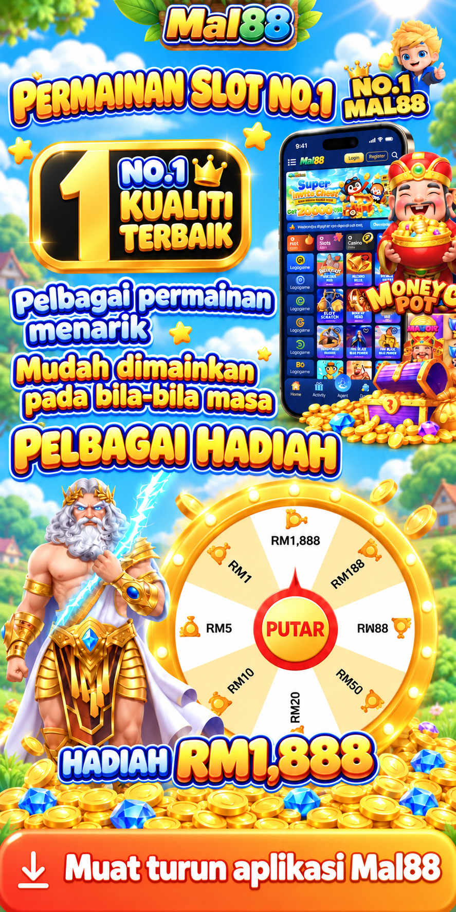 Halaman promosi Mal88