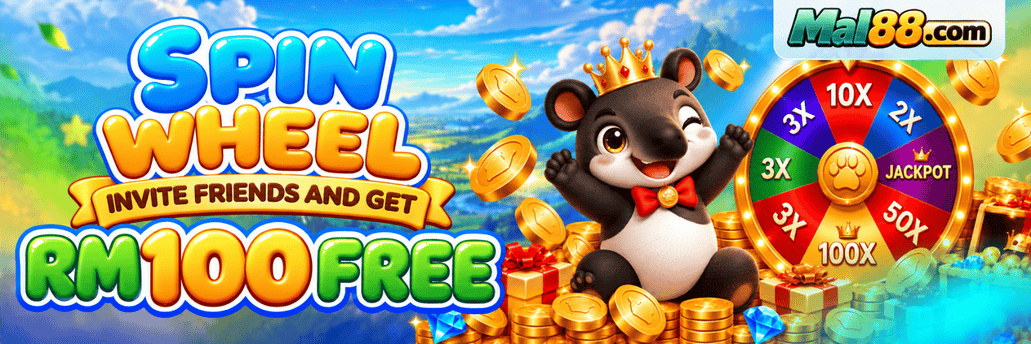 Spin Wheel, invite friends and get RM100 free